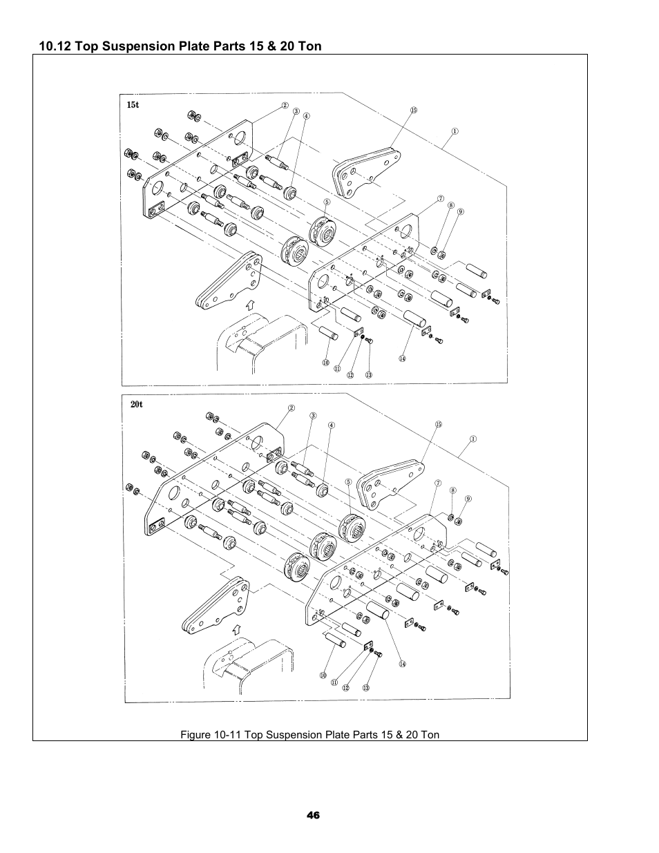 Harrington Hoists and Cranes ER Large Capaciy Hoist - (ER1) User Manual | Page 46 / 54