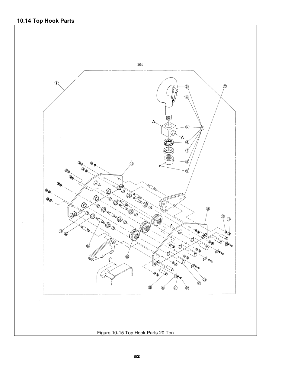 Harrington Hoists and Cranes ER Large Capaciy Hoist - (ER1) User Manual | Page 52 / 54