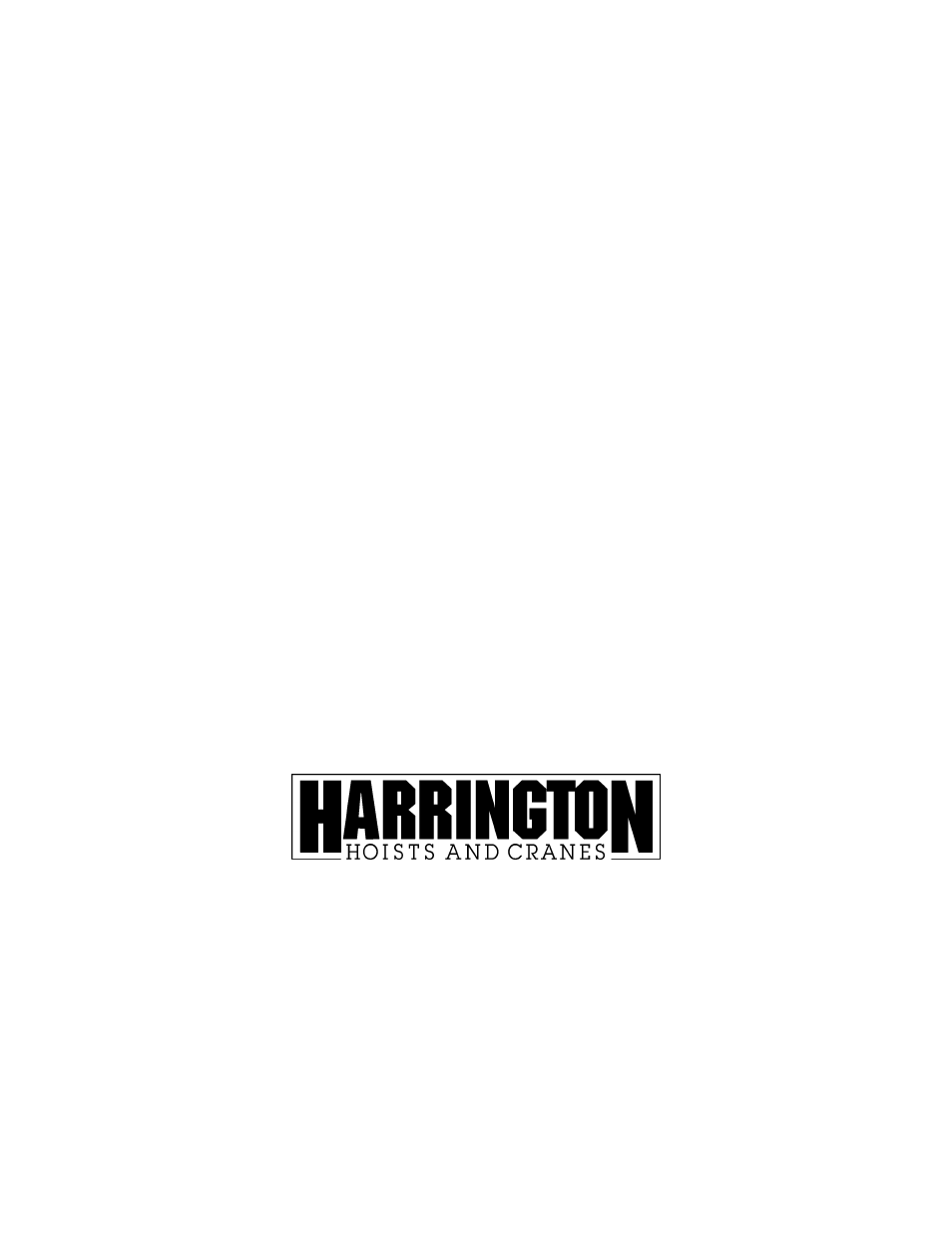 Harrington Hoists and Cranes (N)ER Load Limiter - ((N)ER1) User Manual | Page 23 / 23