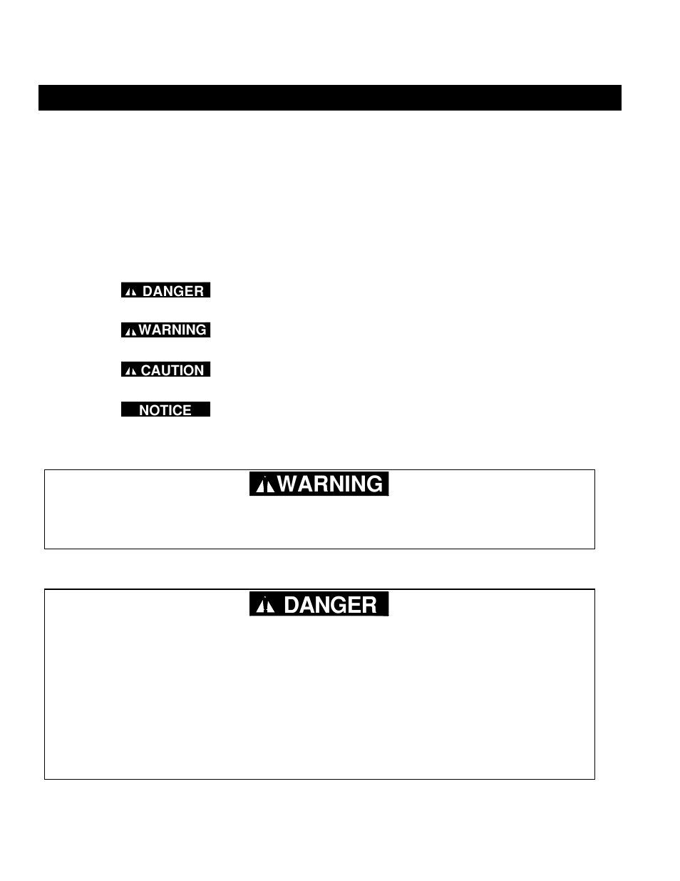 Danger, Warning | Harrington Hoists and Cranes (N)ER Load Limiter - ((N)ER1) User Manual | Page 3 / 23