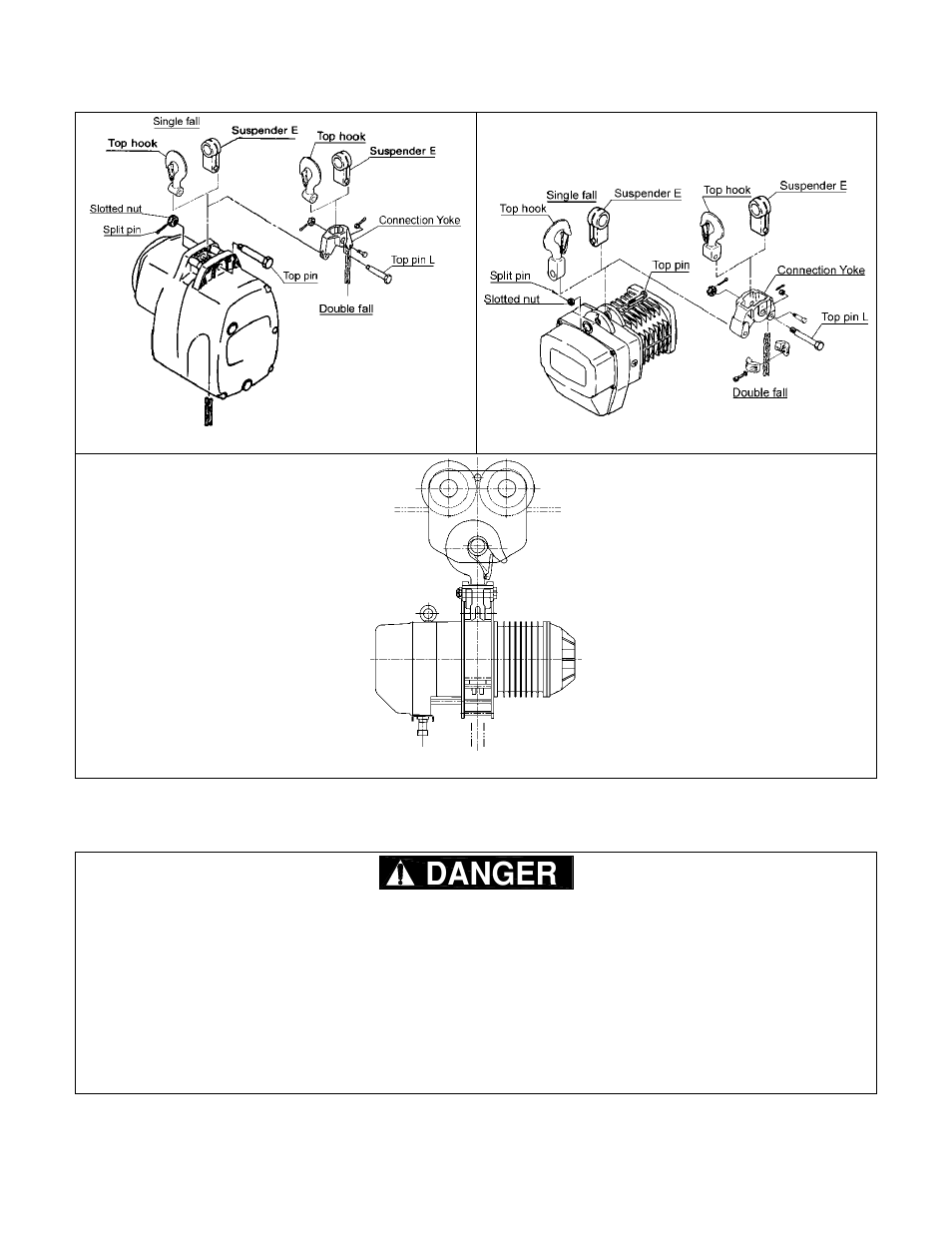 O figure 3-11, R figure 3-12, Figure 3-11 or figure 3-12 f | N figure 3-13 | Harrington Hoists and Cranes GT Trolley User Manual | Page 23 / 80