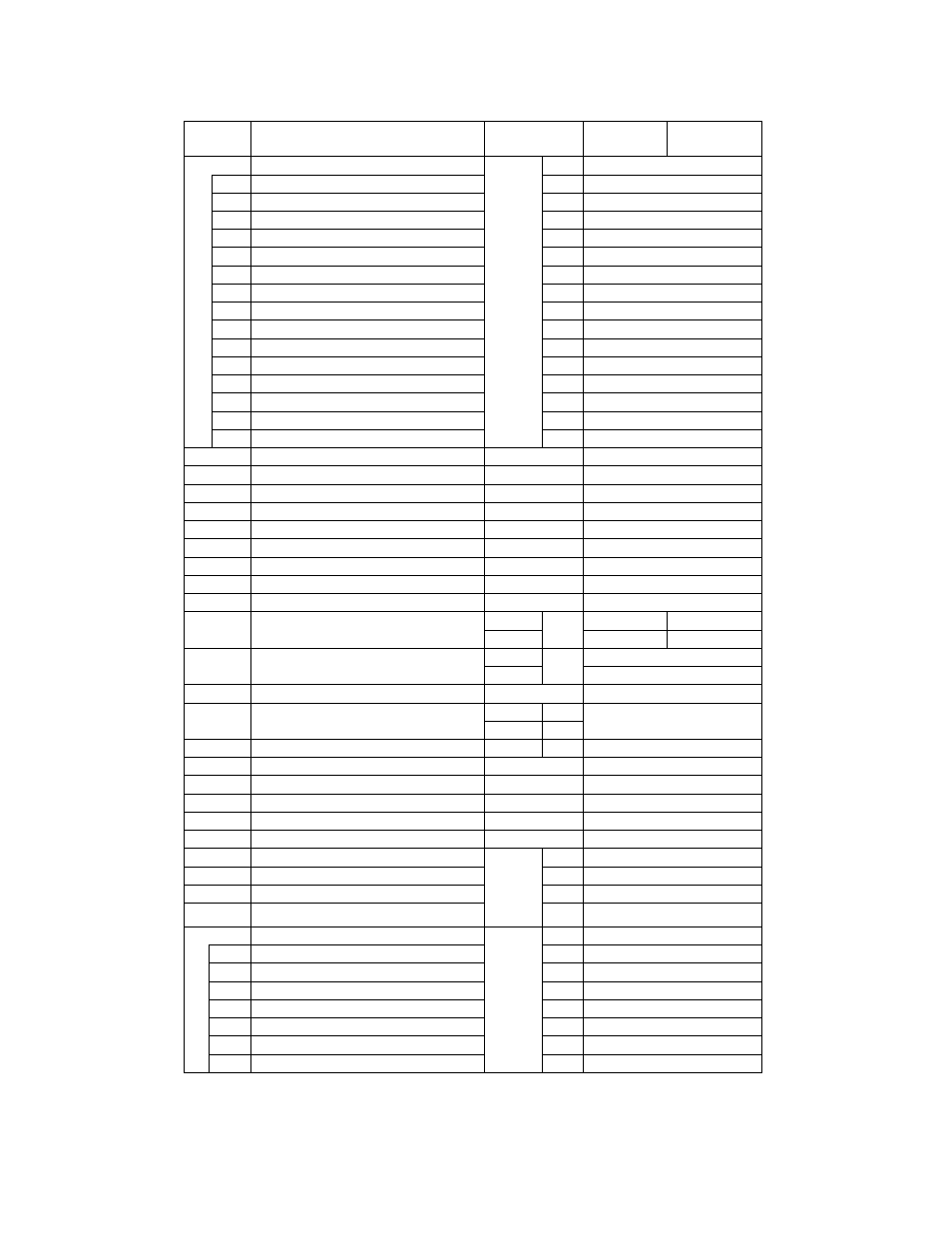 Figure no, Part name, Parts | Per trolley, 8 ton, 10 ton | Harrington Hoists and Cranes GT Trolley User Manual | Page 71 / 80