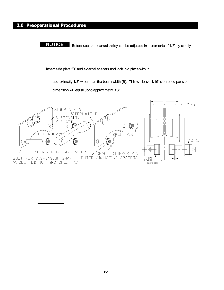 Harrington Hoists and Cranes (G)NTH Trolley User Manual | Page 12 / 58