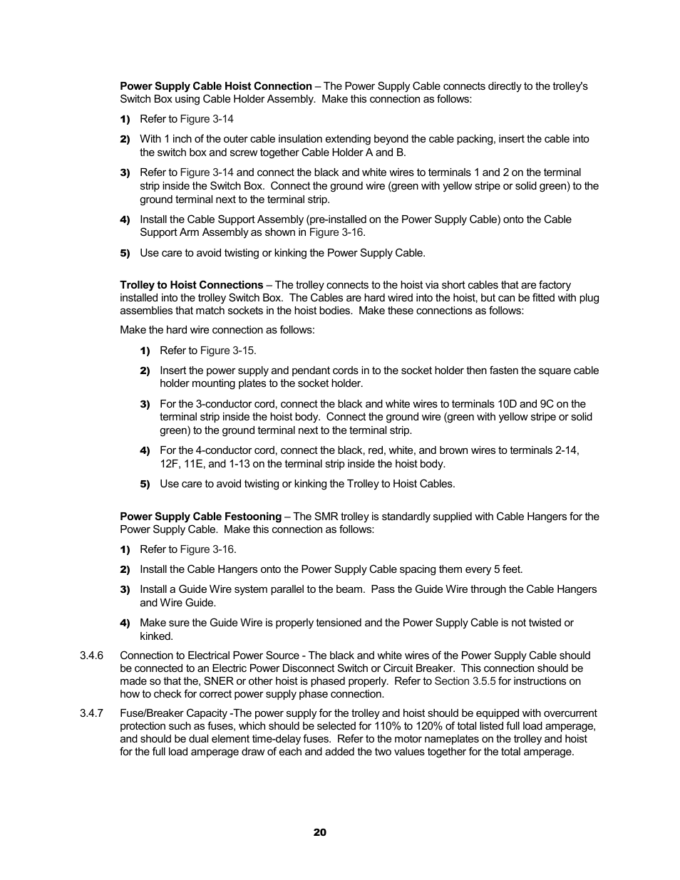 Harrington Hoists and Cranes SMR Trolley User Manual | Page 20 / 48