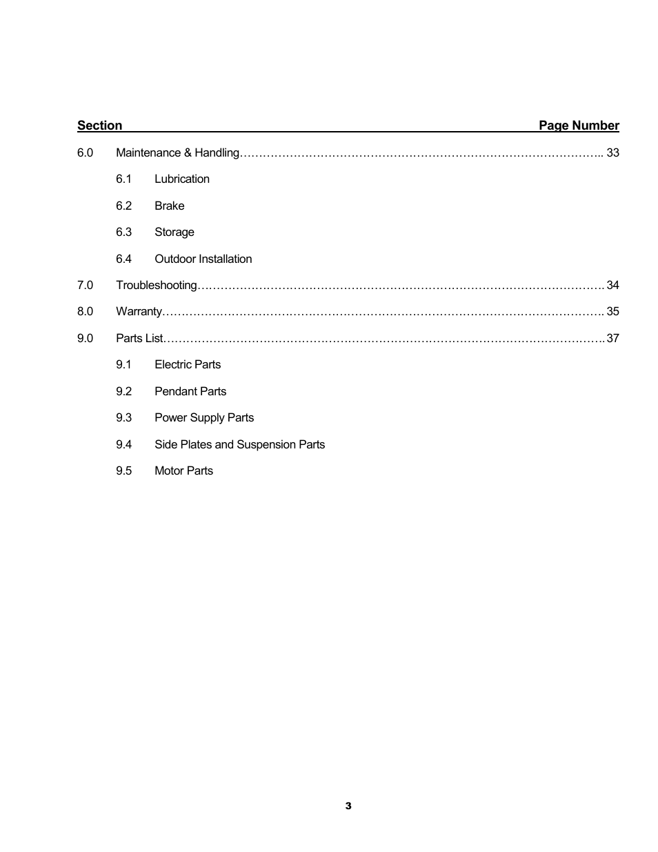 Harrington Hoists and Cranes SMR Trolley User Manual | Page 3 / 48