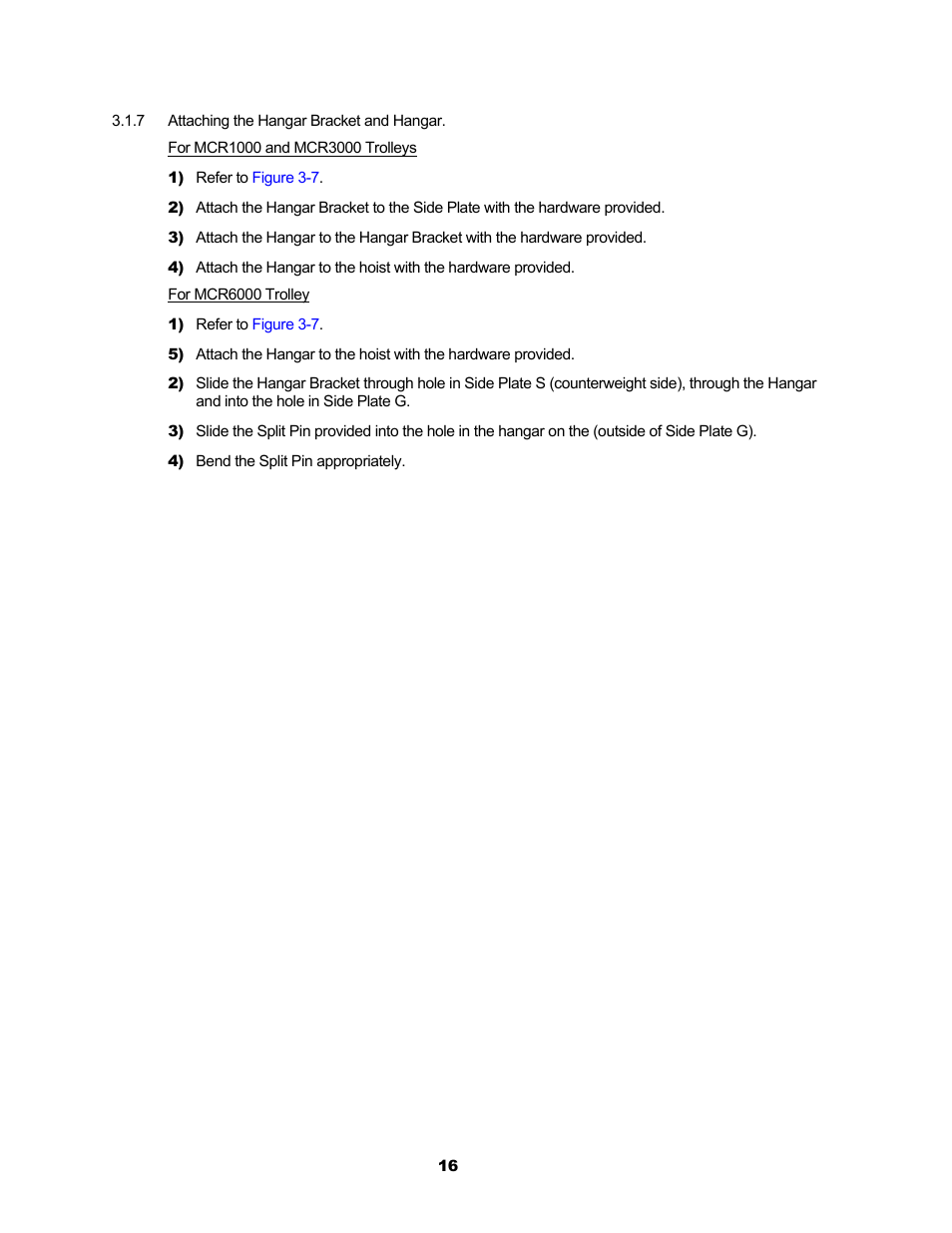 Harrington Hoists and Cranes MCR Trolley User Manual | Page 16 / 52