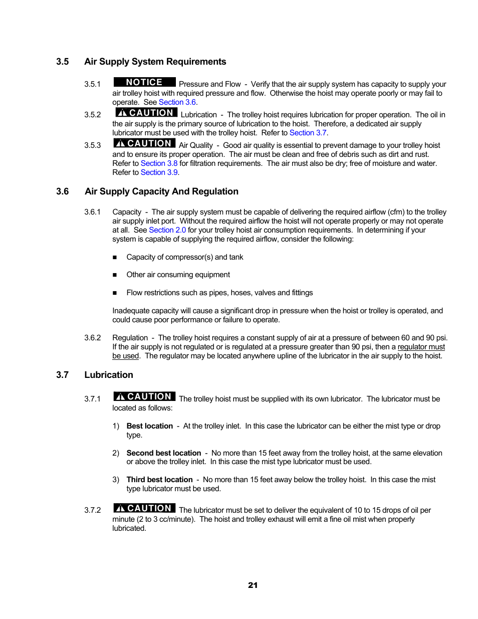 Harrington Hoists and Cranes MCR Trolley User Manual | Page 21 / 52