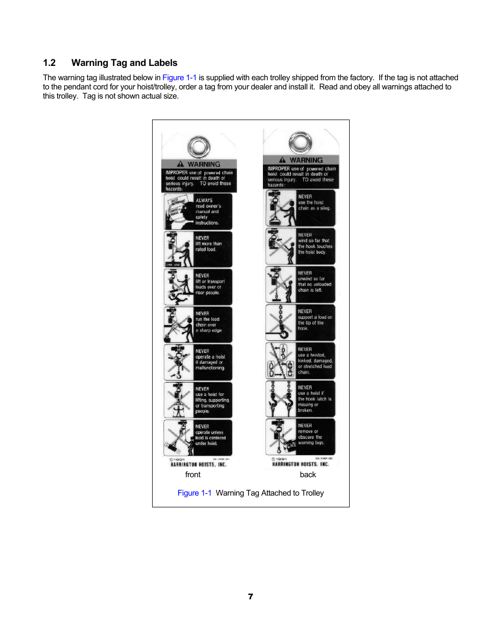 Harrington Hoists and Cranes MCR Trolley User Manual | Page 7 / 52