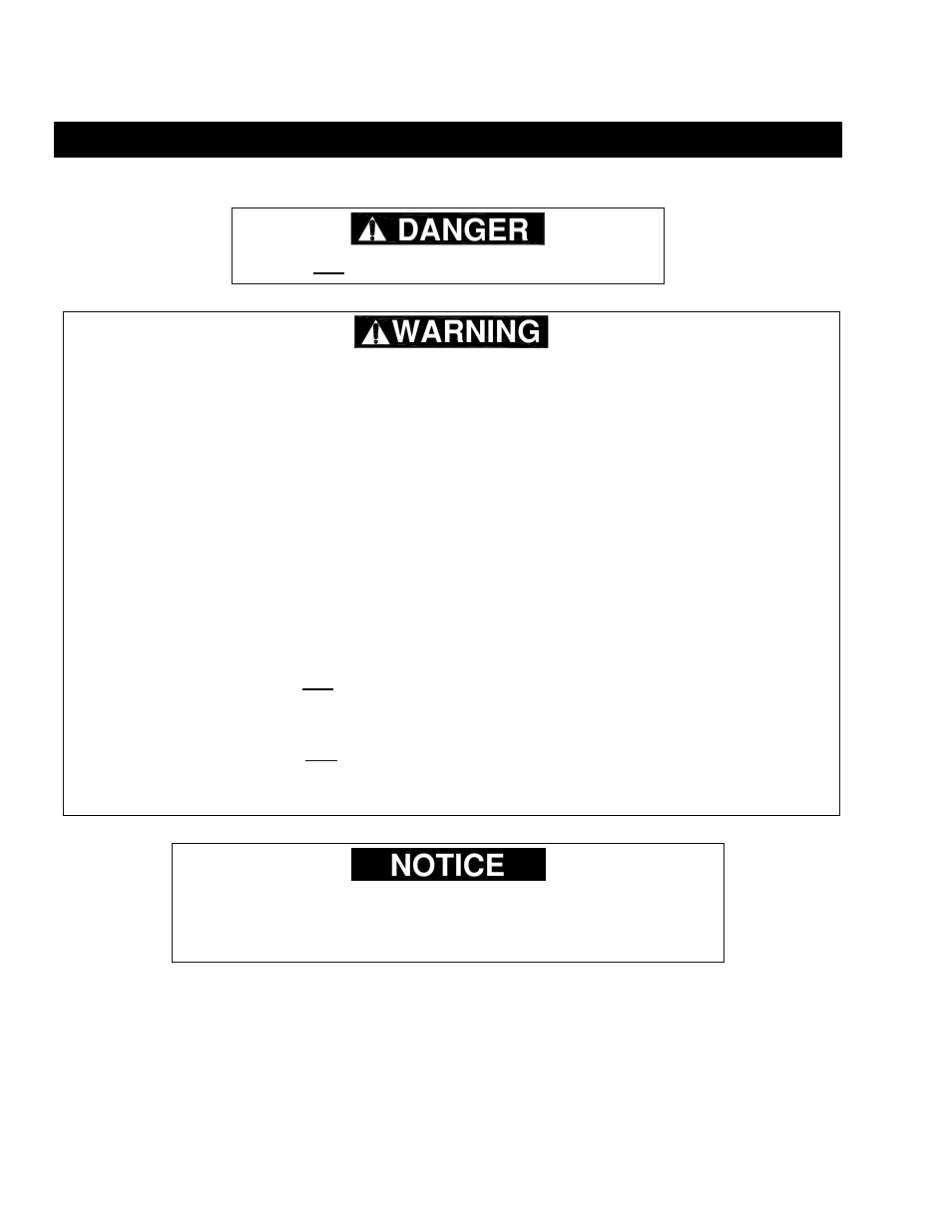 Danger, Warning, Notice | Harrington Hoists and Cranes SHB Trolley User Manual | Page 20 / 44
