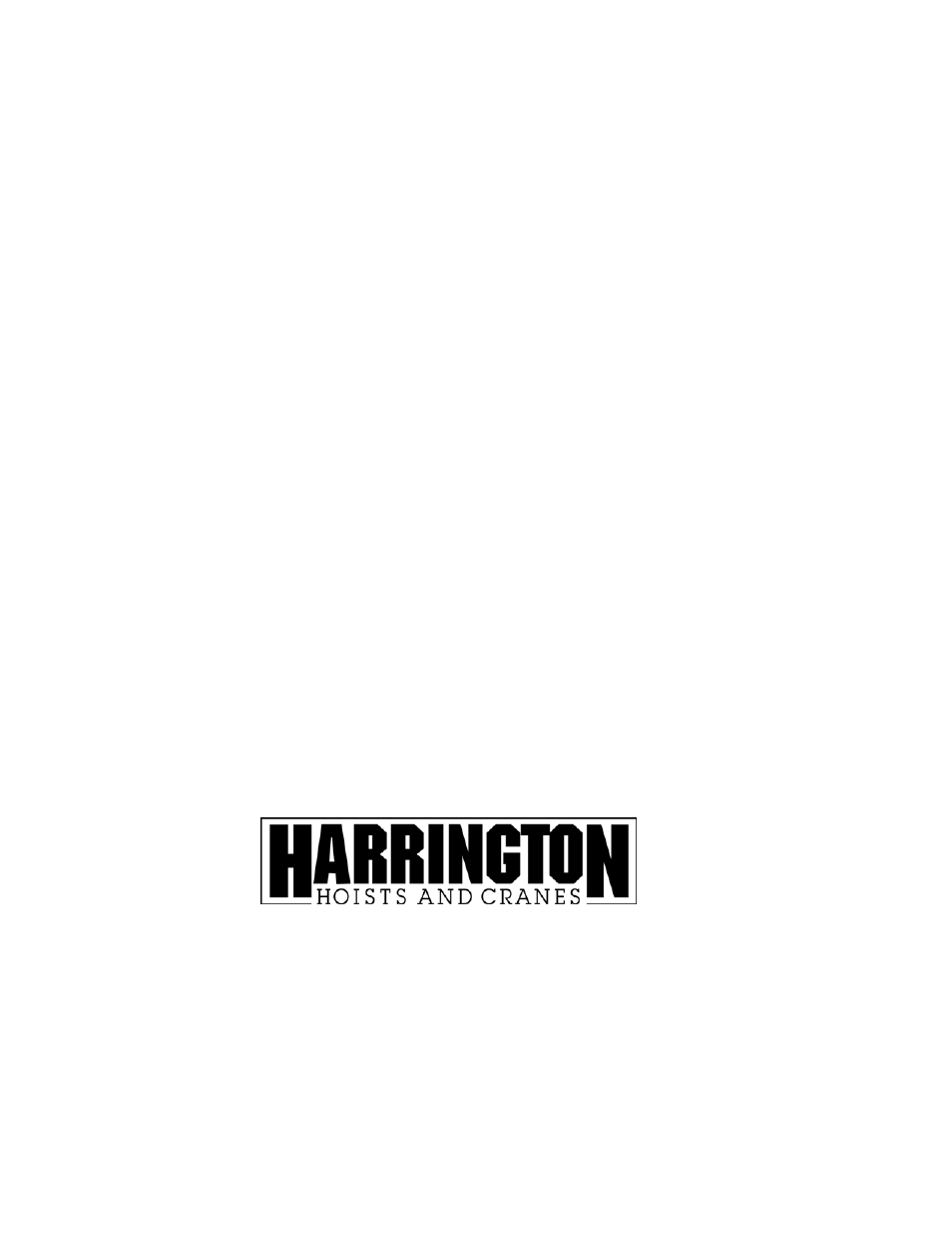 Harrington Hoists and Cranes SHB Trolley User Manual | Page 44 / 44