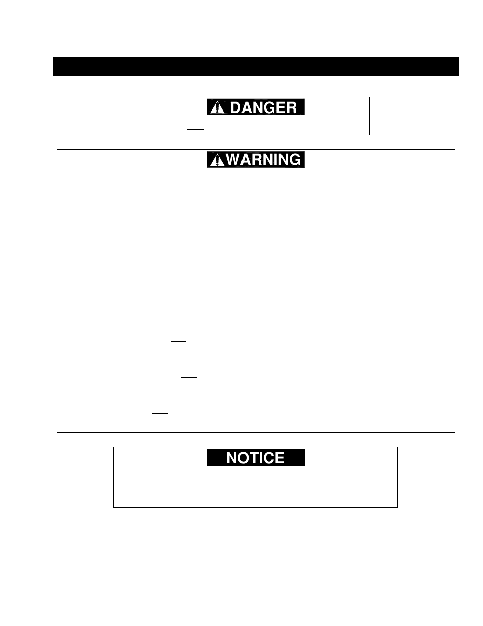 Danger, Warning, Notice | Harrington Hoists and Cranes MR Trolley - (MR1) User Manual | Page 27 / 66