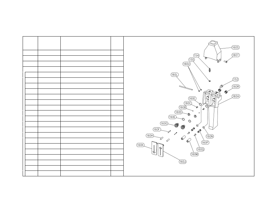 Part name | Harrington Hoists and Cranes TCR Hoist - (1/4-6 Ton) User Manual | Page 68 / 72