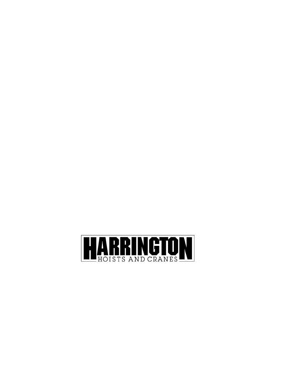 Harrington Hoists and Cranes TCR Hoist - (1/4-6 Ton) User Manual | Page 72 / 72