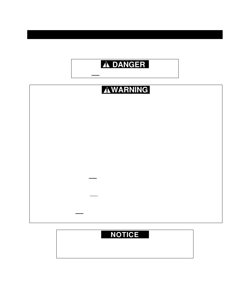Danger, Warning, Notice | Harrington Hoists and Cranes TCR Large Cap - (10-25 Ton) User Manual | Page 19 / 54