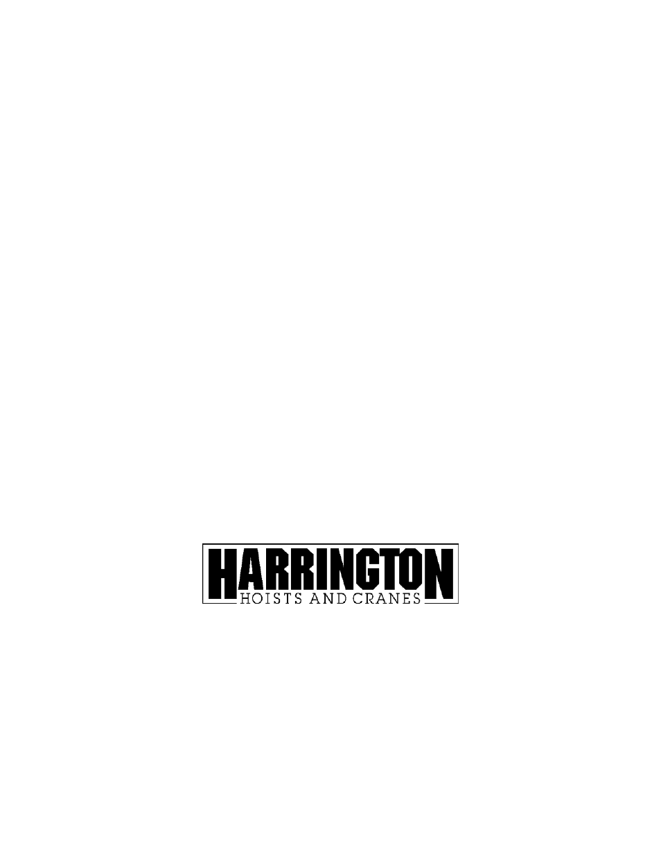 Harrington Hoists and Cranes TCR Large Cap - (10-25 Ton) User Manual | Page 44 / 54