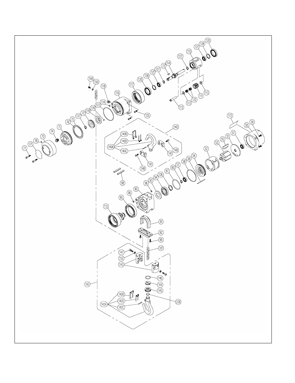 Harrington Hoists and Cranes AHM Hoist User Manual | Page 48 / 56