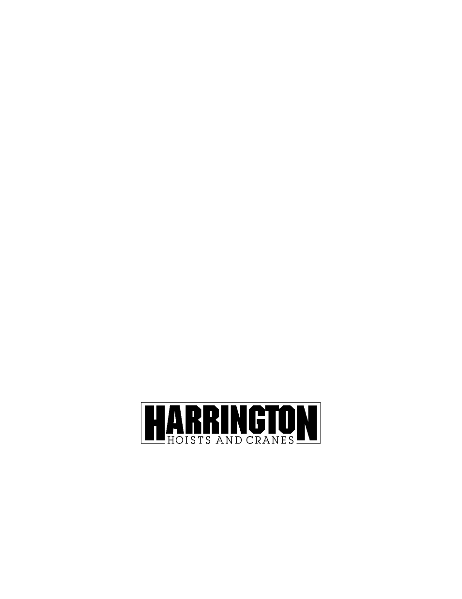 Harrington Hoists and Cranes AHM Hoist User Manual | Page 56 / 56