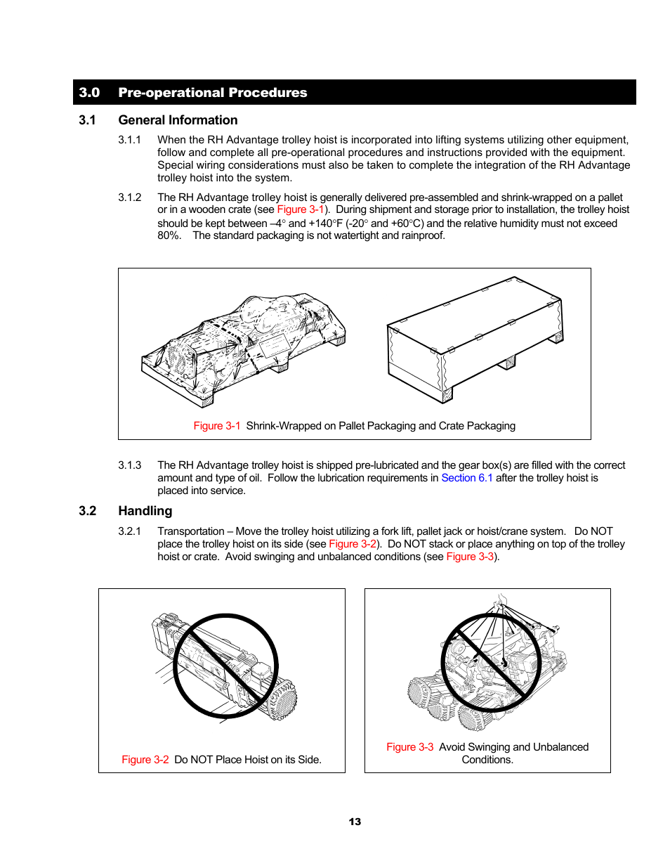 Harrington Hoists and Cranes RH - Advantage Wire Rope Hoist User Manual | Page 13 / 64