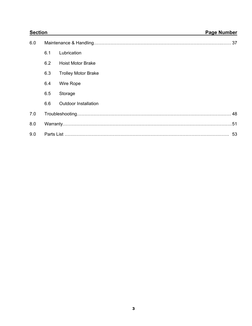 Harrington Hoists and Cranes RH - Advantage Wire Rope Hoist User Manual | Page 3 / 64
