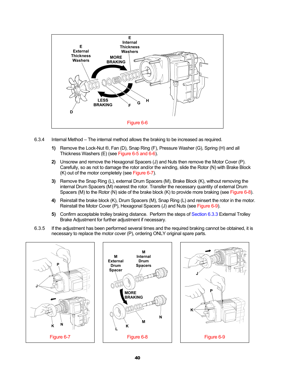 Harrington Hoists and Cranes RH - Advantage Wire Rope Hoist User Manual | Page 40 / 64