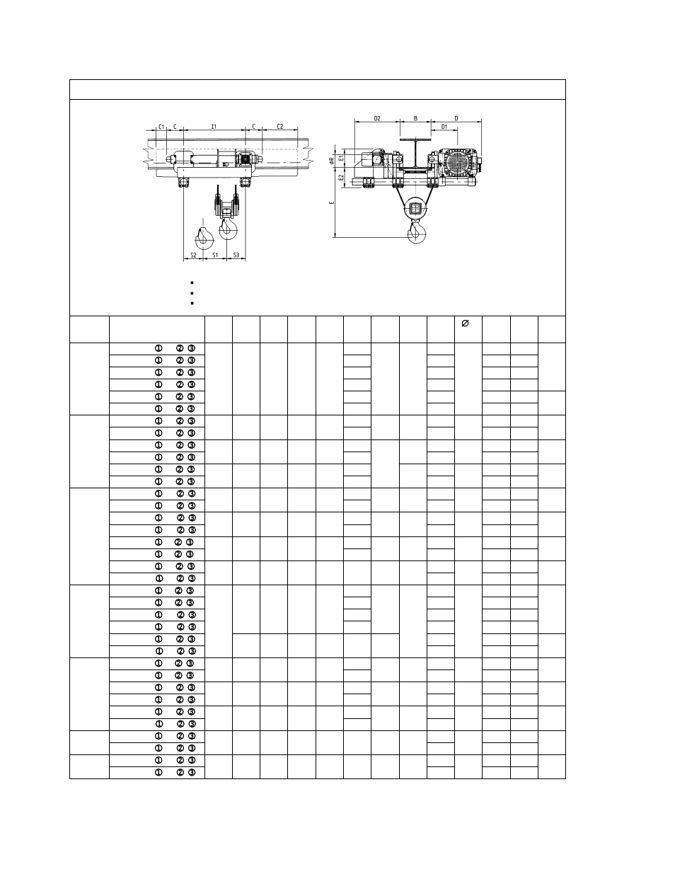 Product code | Harrington Hoists and Cranes RH Wire Rope Hoist User Manual | Page 16 / 68