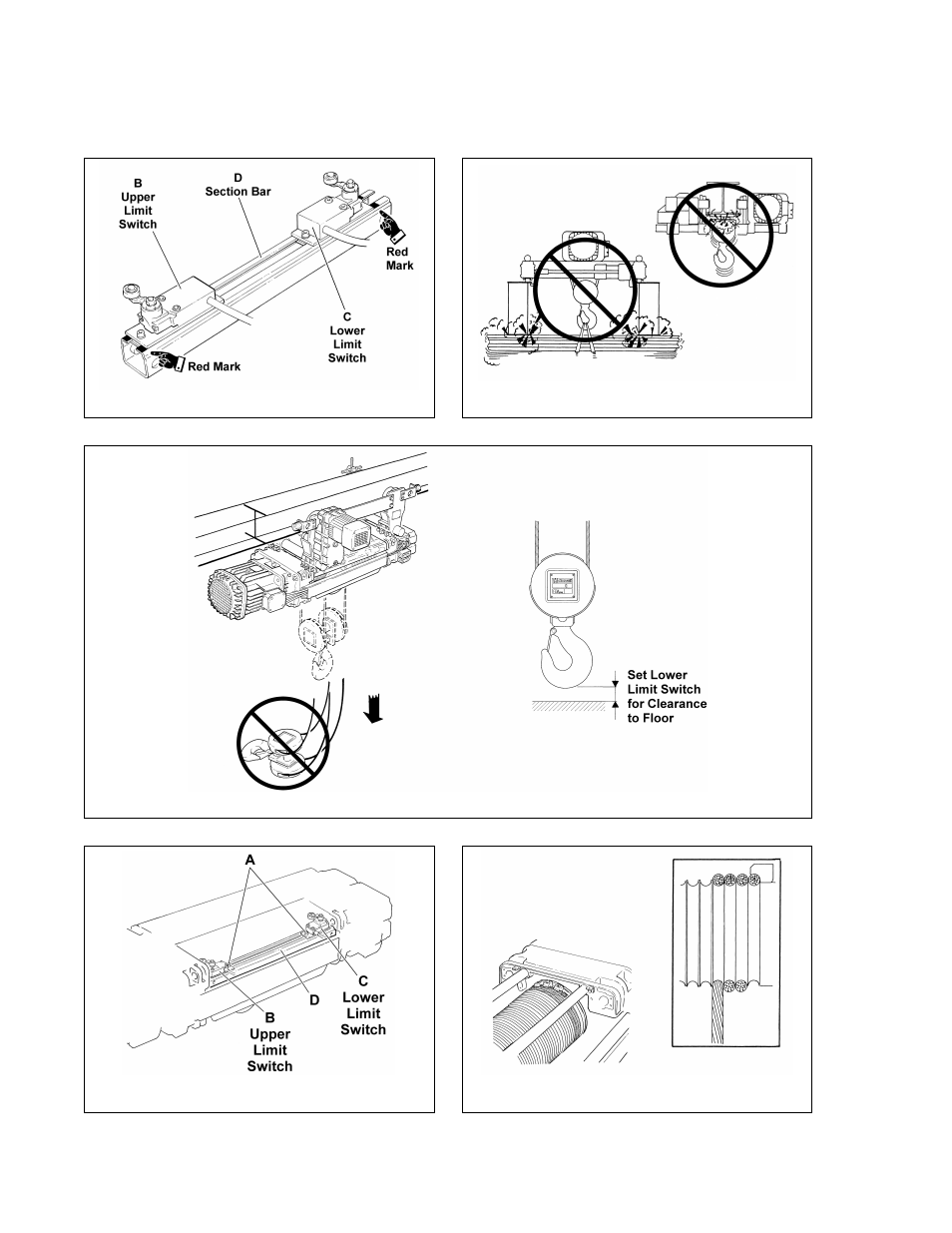 Harrington Hoists and Cranes RH Wire Rope Hoist User Manual | Page 38 / 68