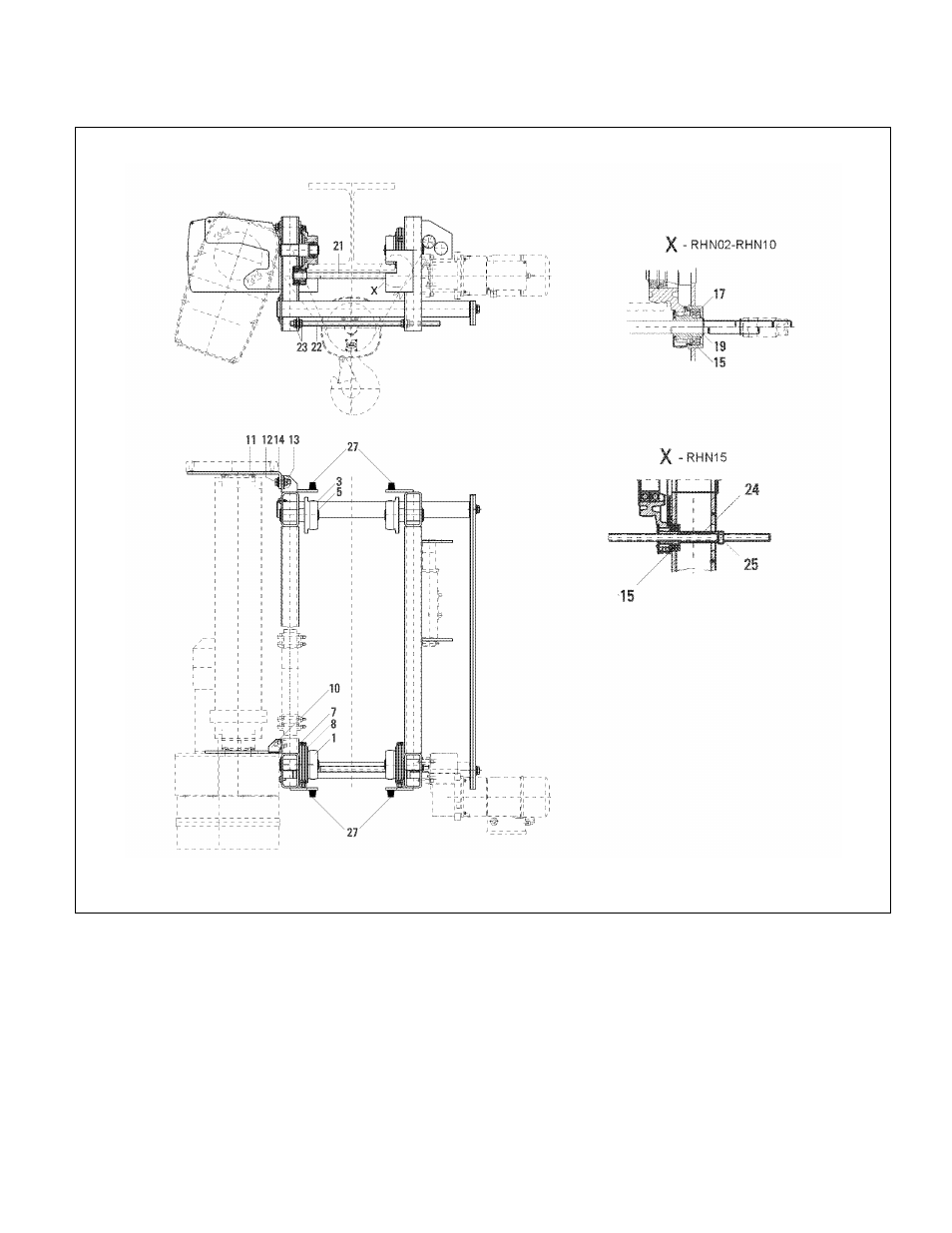 7 trolley parts | Harrington Hoists and Cranes RHN - Rhino Wire Rope Hoist User Manual | Page 105 / 112