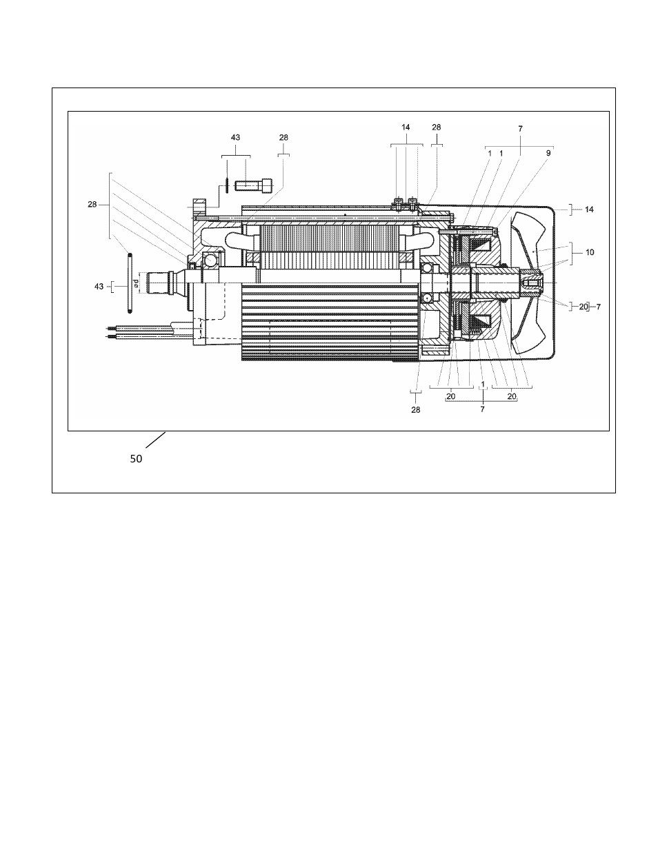 1 hoist motor parts | Harrington Hoists and Cranes RHN - Rhino Wire Rope Hoist User Manual | Page 71 / 112