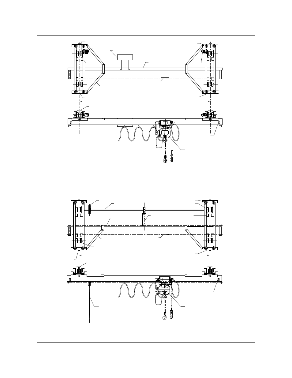 3 component names, Figure 2-3, Figure 2-4 | Harrington Hoists and Cranes Series 3 End Truck User Manual | Page 18 / 80