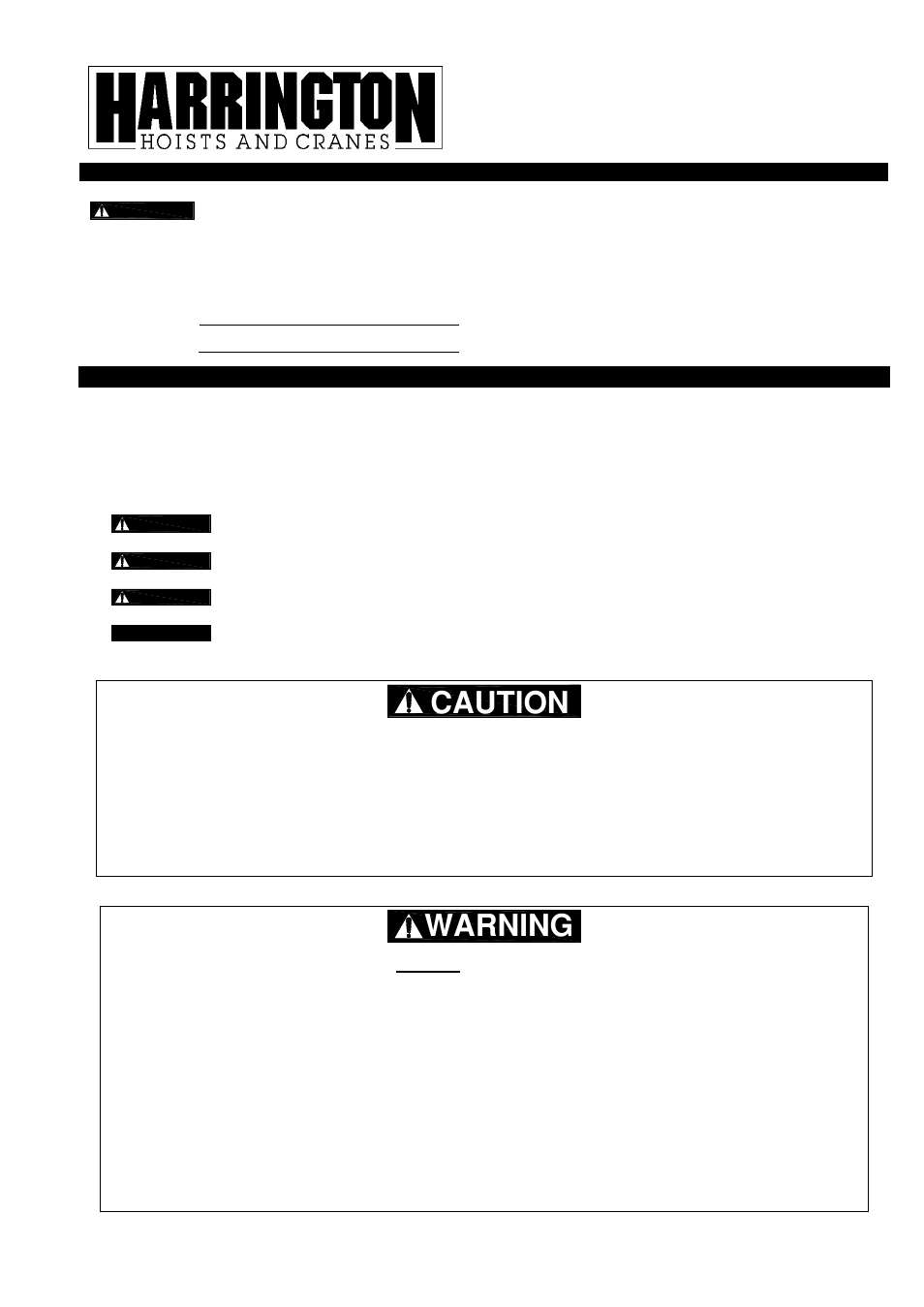 Harrington Hoists and Cranes UBC-Universal Beam Clamp User Manual | 8 pages