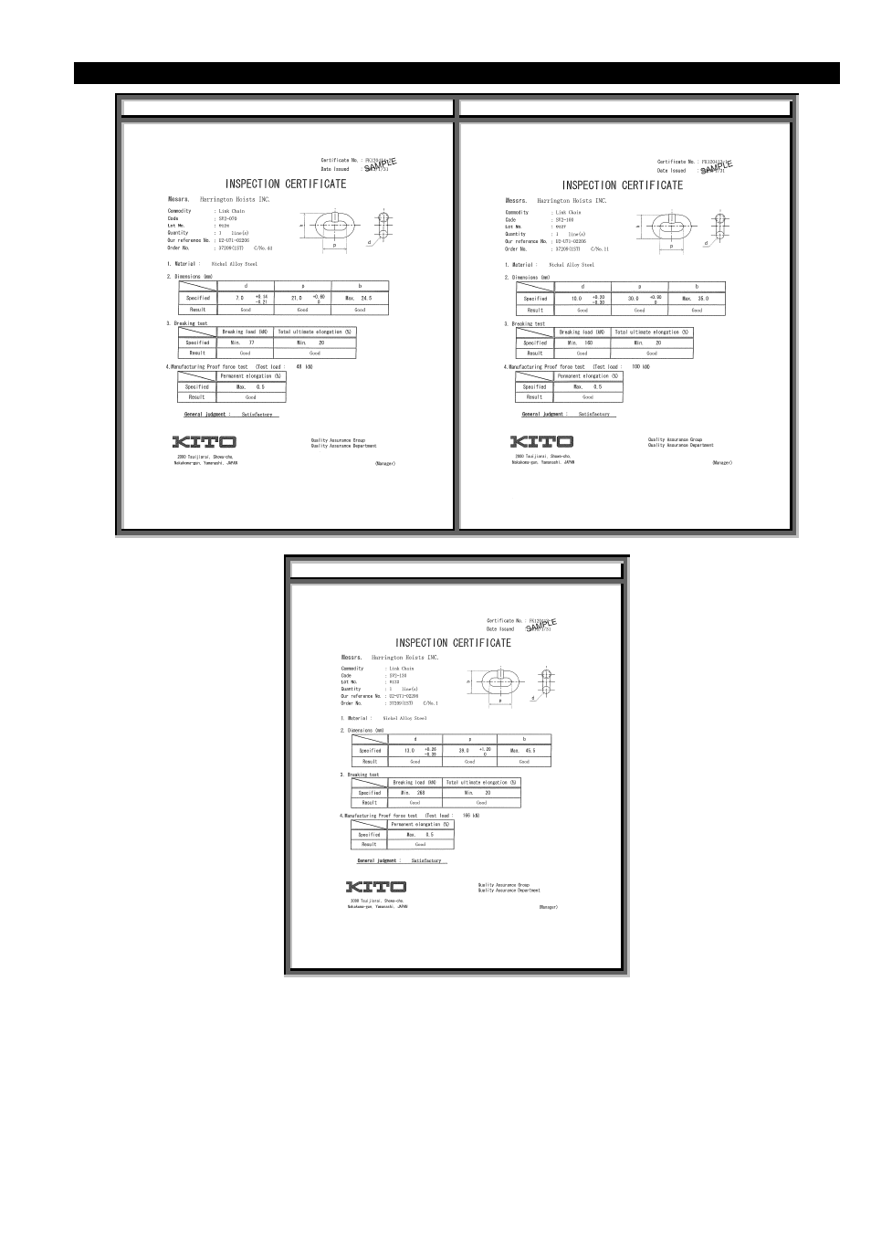 Harrington Hoists and Cranes HSC Sling Chain User Manual | Page 7 / 8