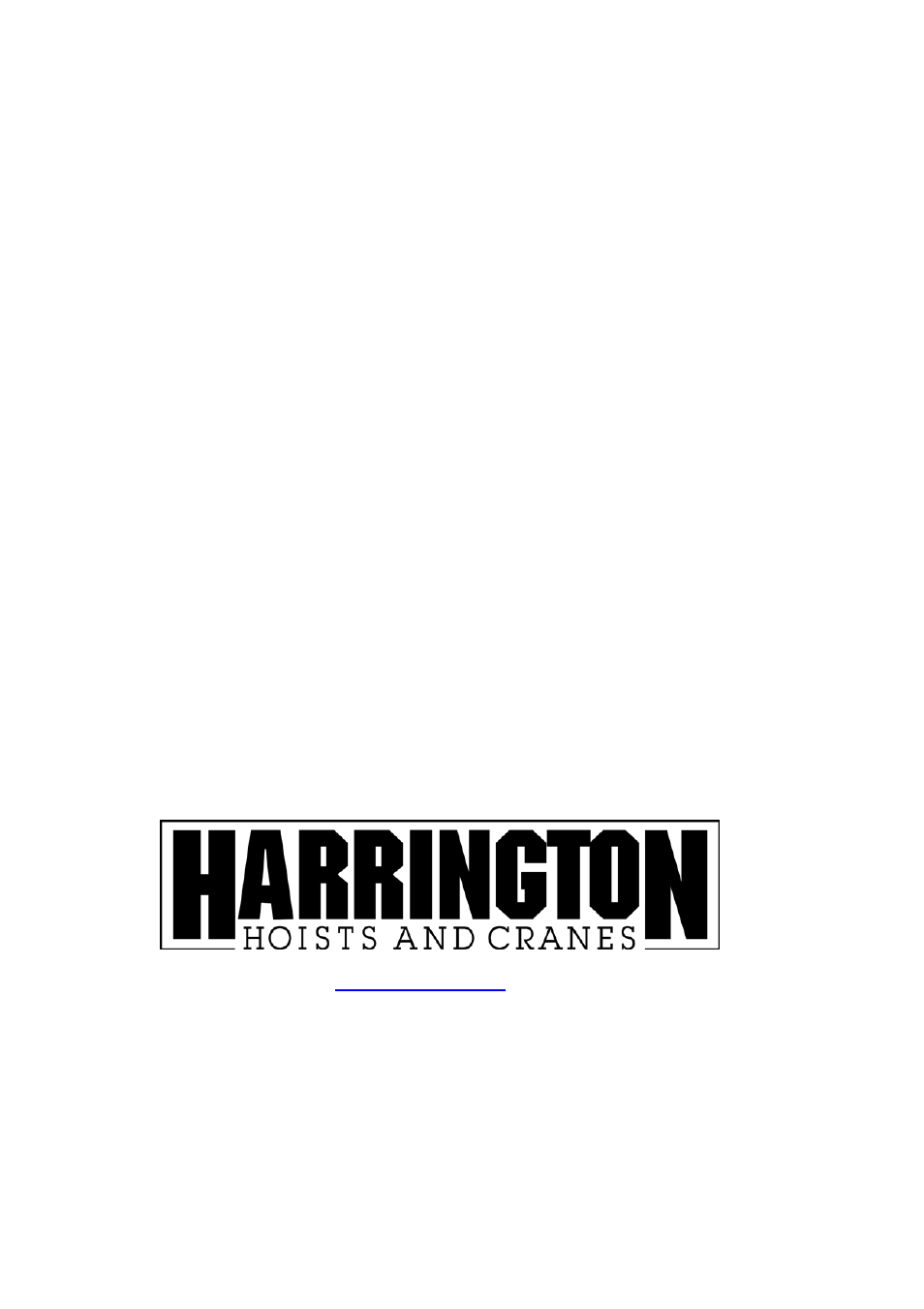 Hsc user’s manual | Harrington Hoists and Cranes HSC Sling Chain User Manual | Page 8 / 8