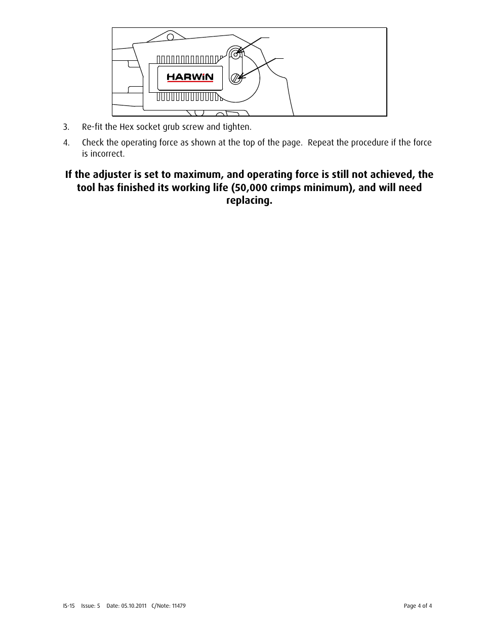 Harwin Z20-320 User Manual | Page 4 / 4