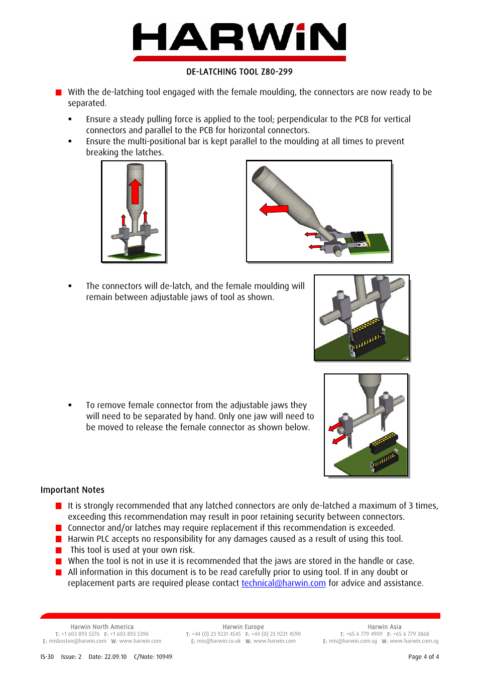 Harwin Z80-299 User Manual | Page 4 / 4