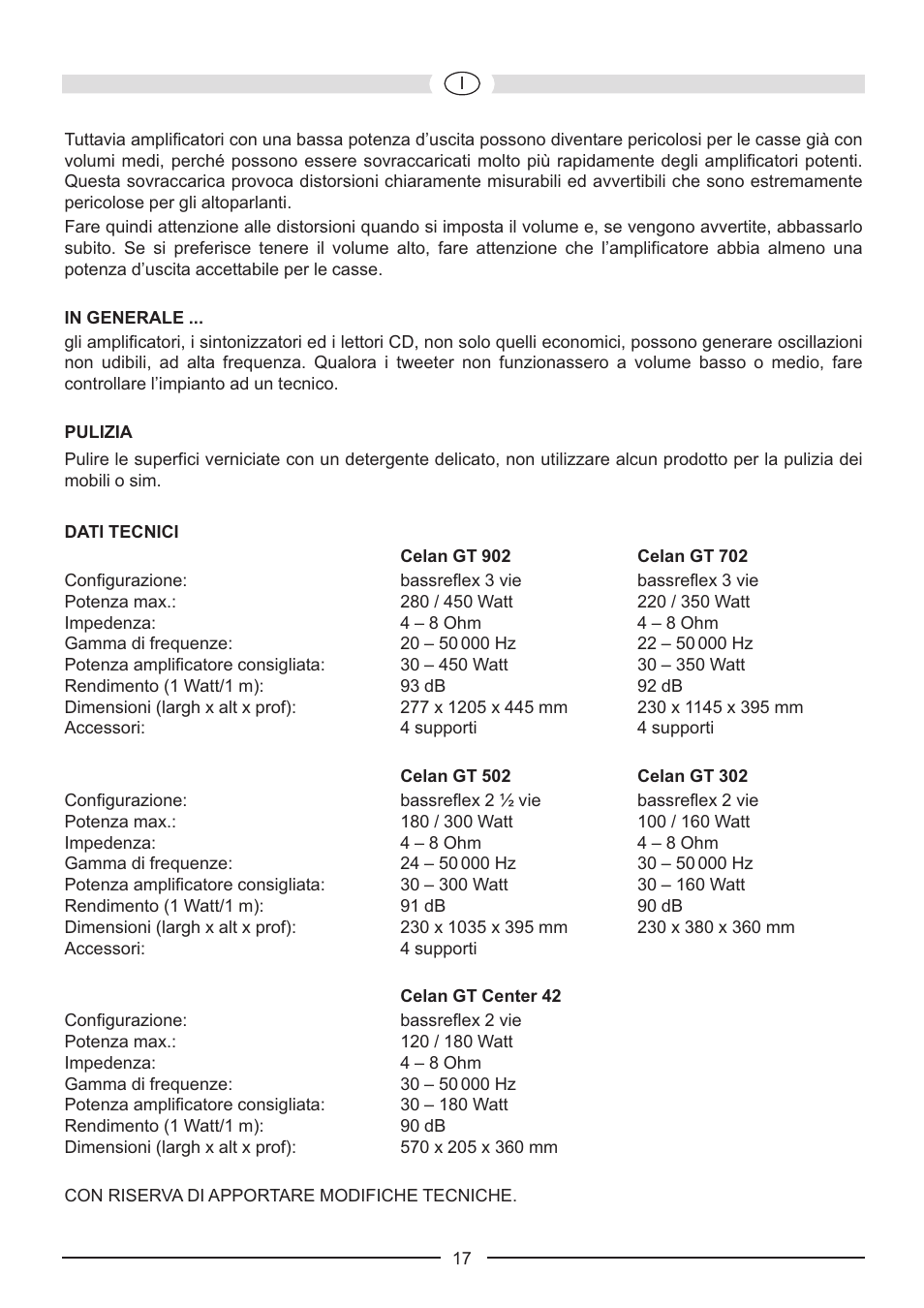 Heco Celan GT Sub 322A User Manual | Page 17 / 44