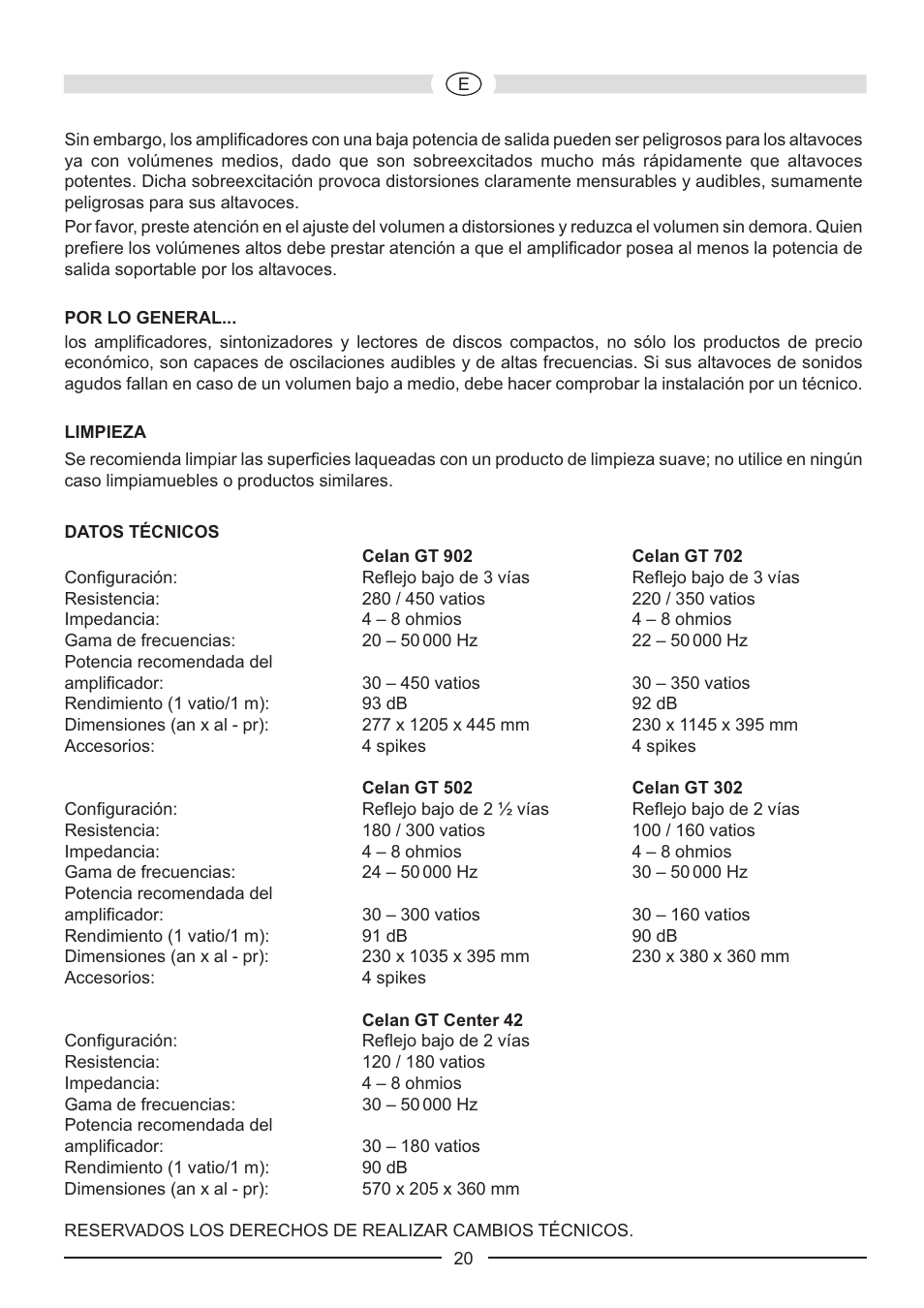 Heco Celan GT Sub 322A User Manual | Page 20 / 44