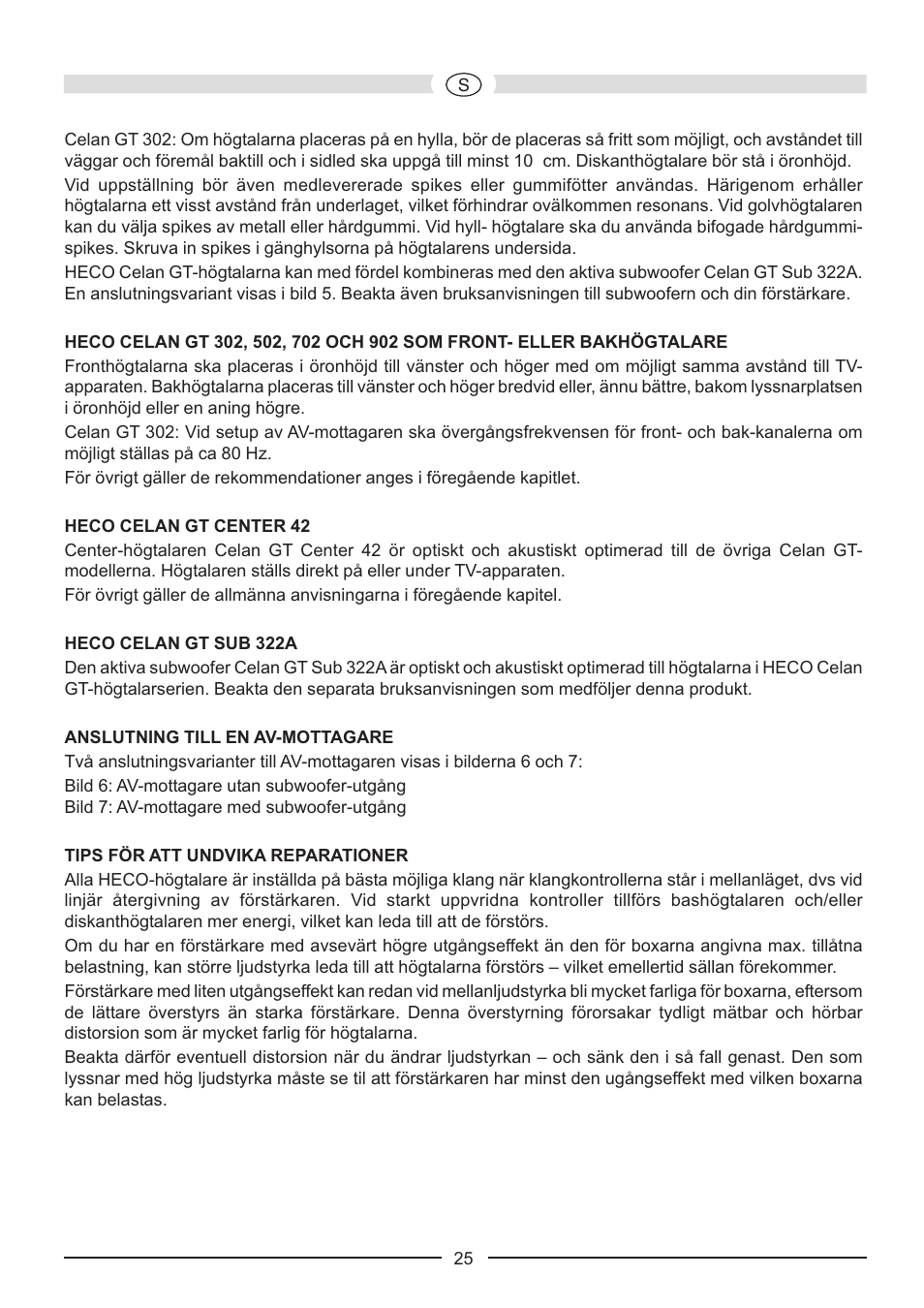 Heco Celan GT Sub 322A User Manual | Page 25 / 44