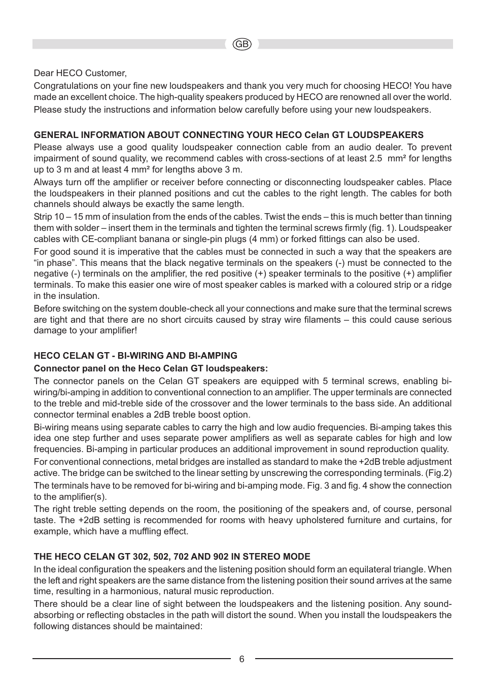 Heco Celan GT Sub 322A User Manual | Page 6 / 44