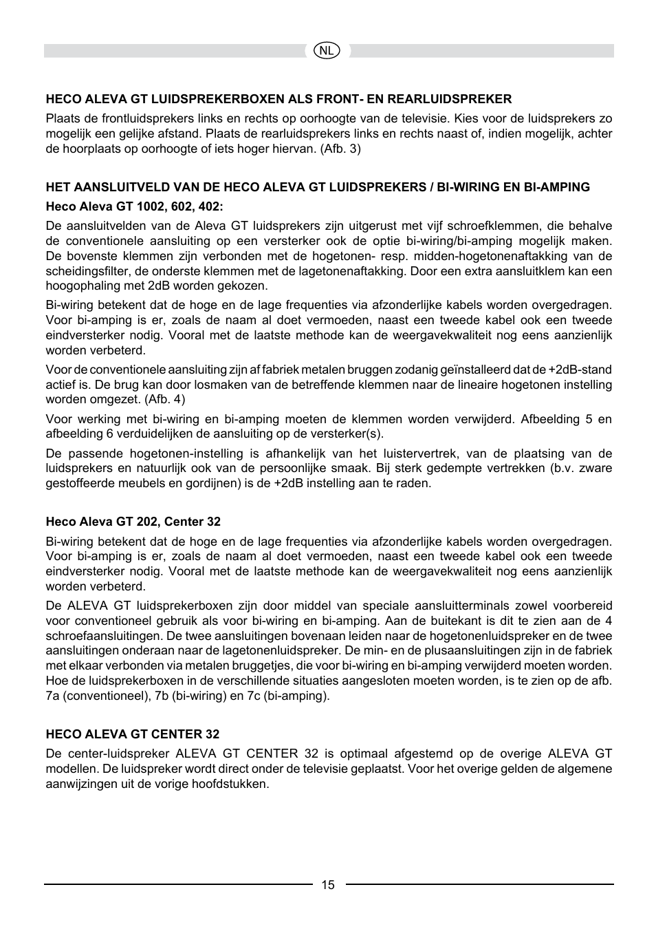 Heco Aleva GT Center 32 User Manual | Page 15 / 48