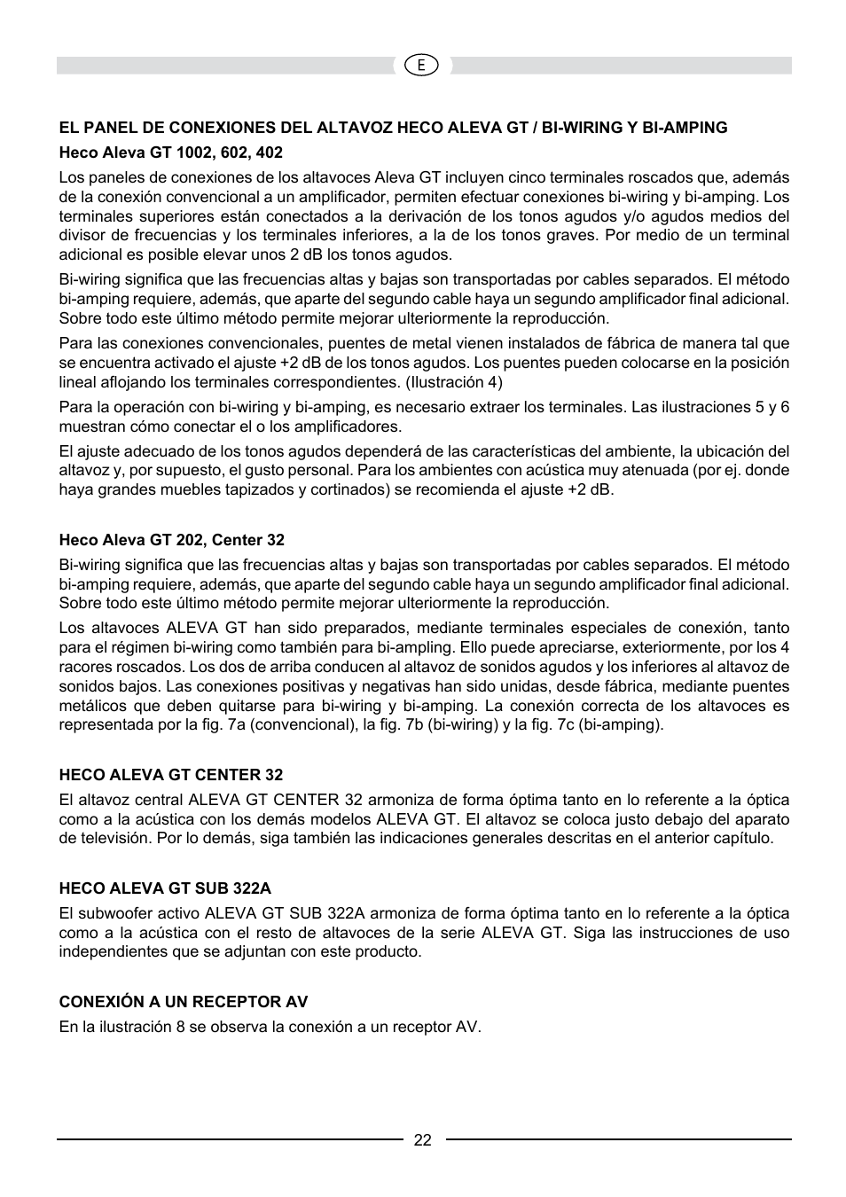 Heco Aleva GT Center 32 User Manual | Page 22 / 48