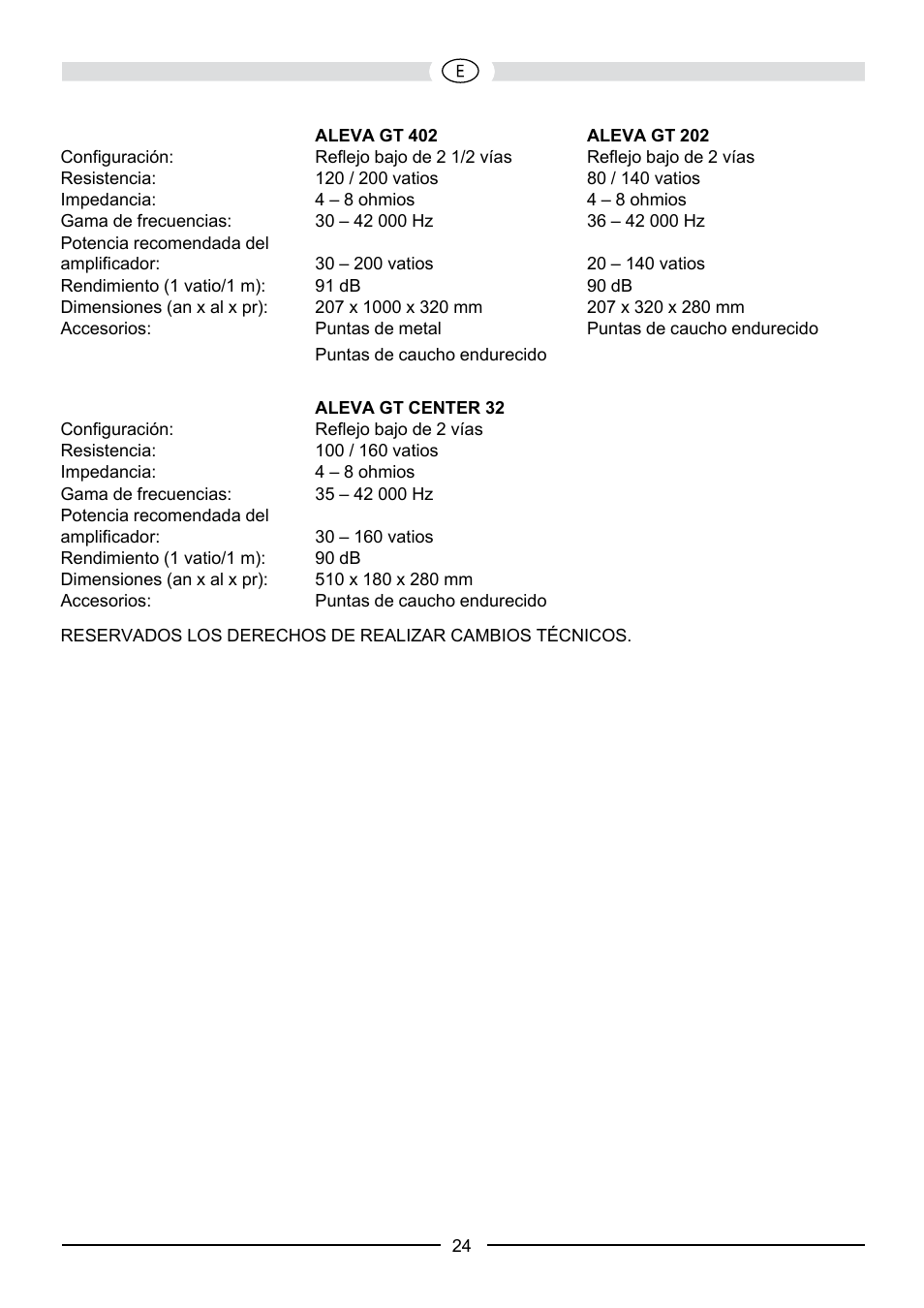 Heco Aleva GT Center 32 User Manual | Page 24 / 48