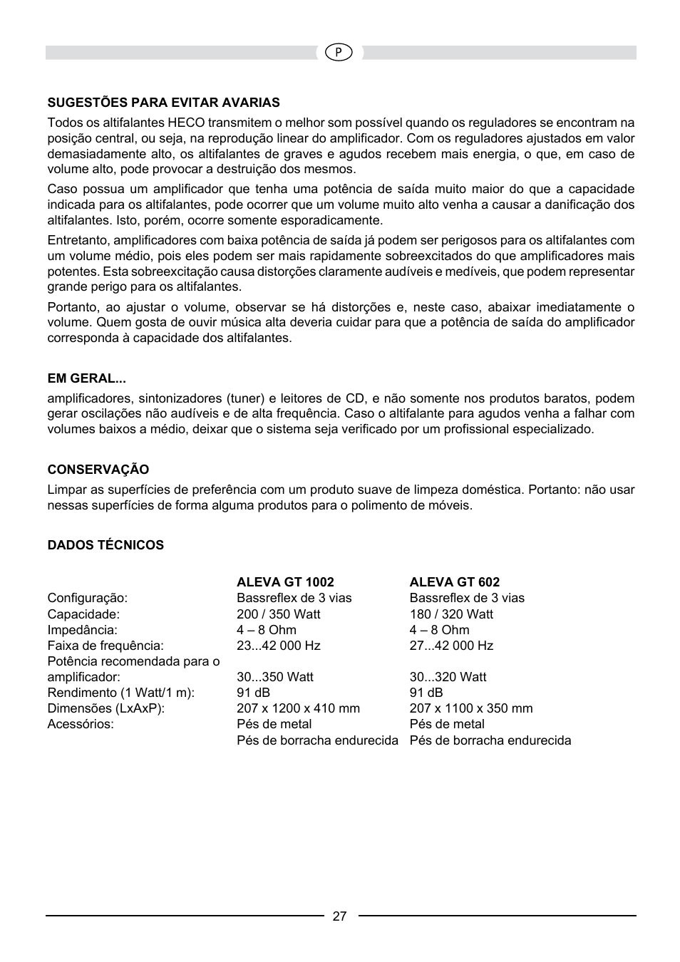 Heco Aleva GT Center 32 User Manual | Page 27 / 48
