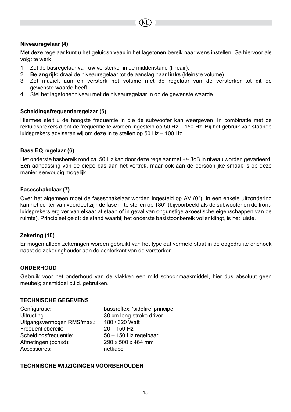 Heco Aleva GT Sub 322A User Manual | Page 15 / 44