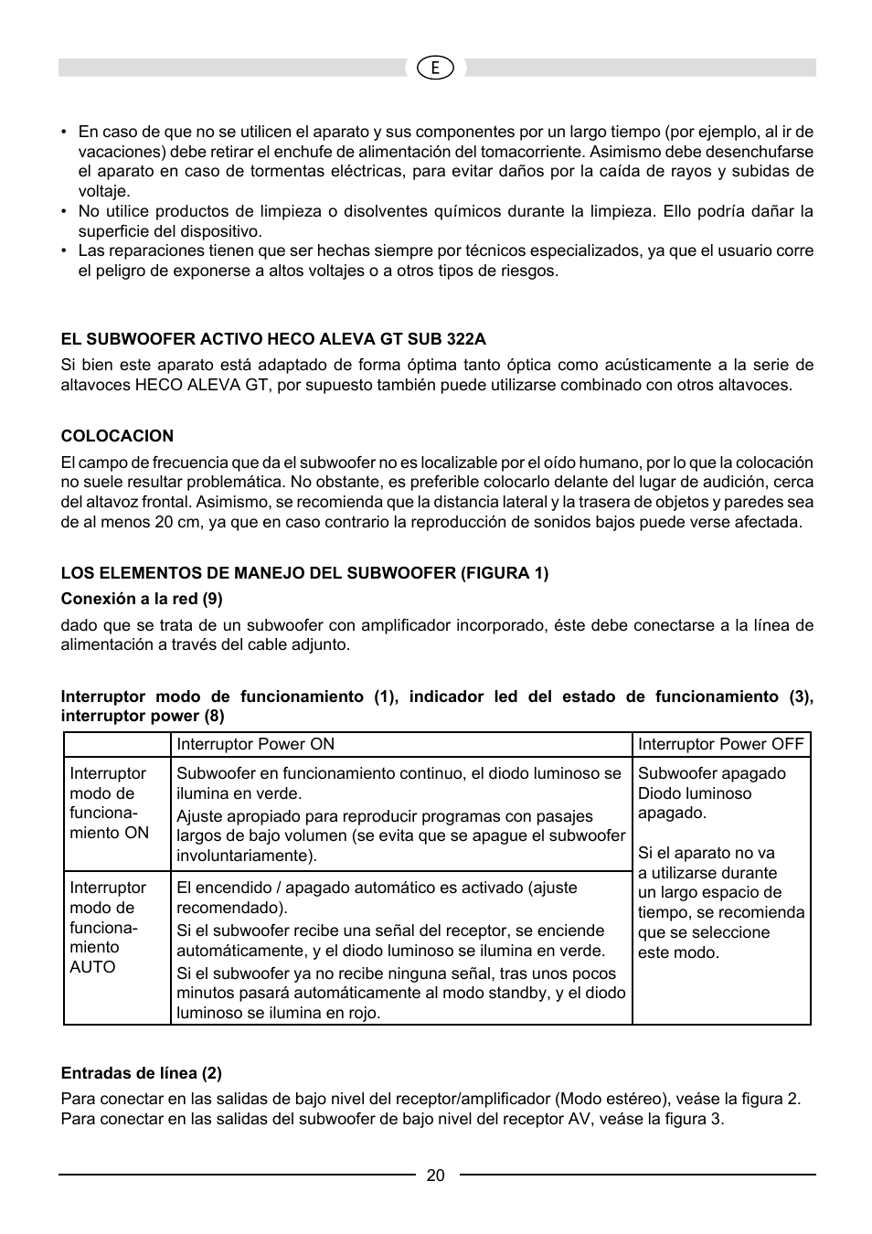 Heco Aleva GT Sub 322A User Manual | Page 20 / 44