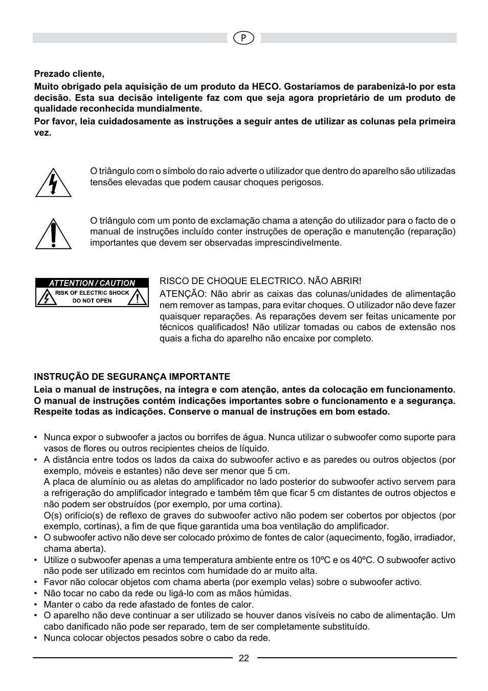 Heco Aleva GT Sub 322A User Manual | Page 22 / 44