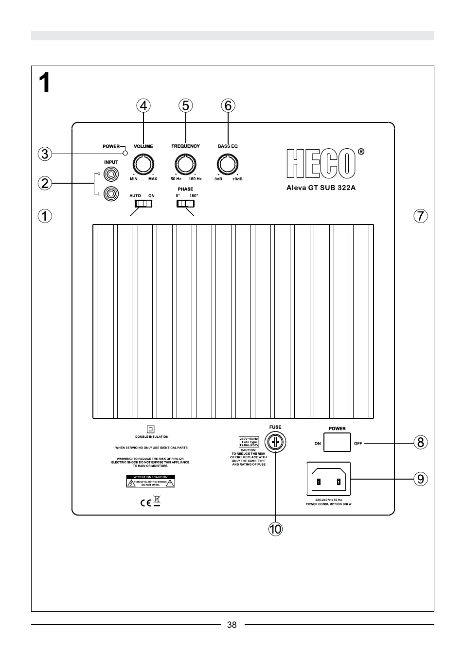 Heco Aleva GT Sub 322A User Manual | Page 38 / 44