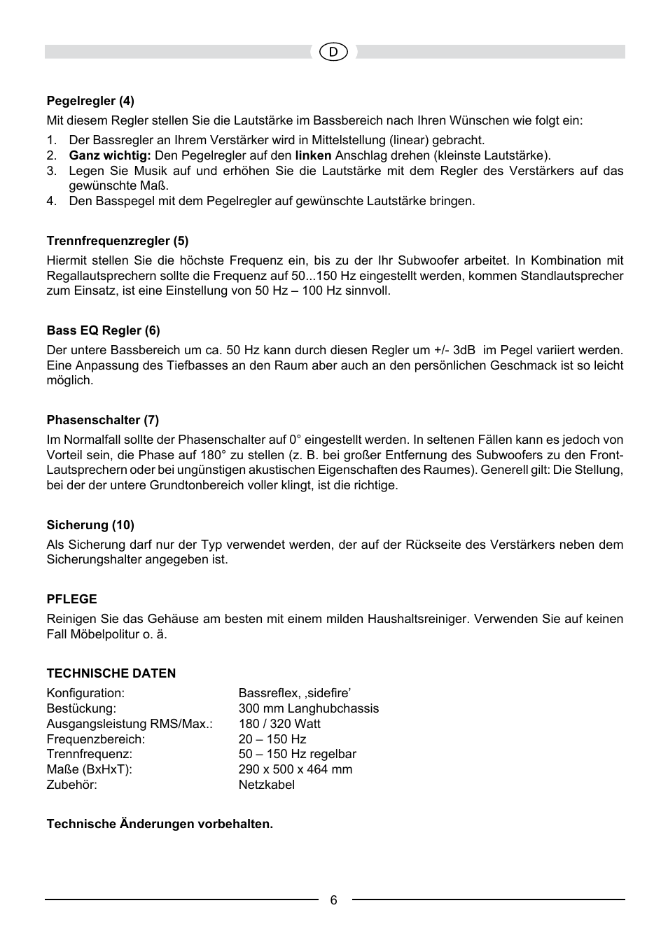 Heco Aleva GT Sub 322A User Manual | Page 6 / 44