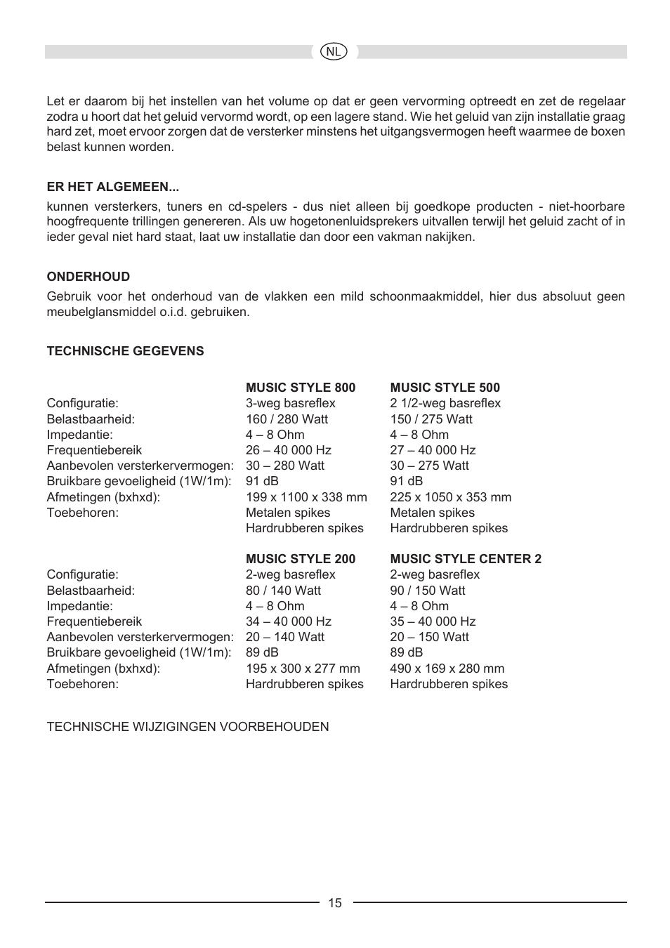 Heco Music Style Center 2 User Manual | Page 15 / 44