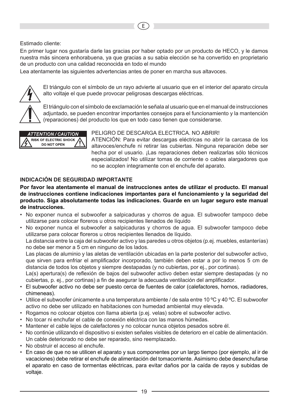 Heco Music Style Sub 25 A User Manual | Page 19 / 44