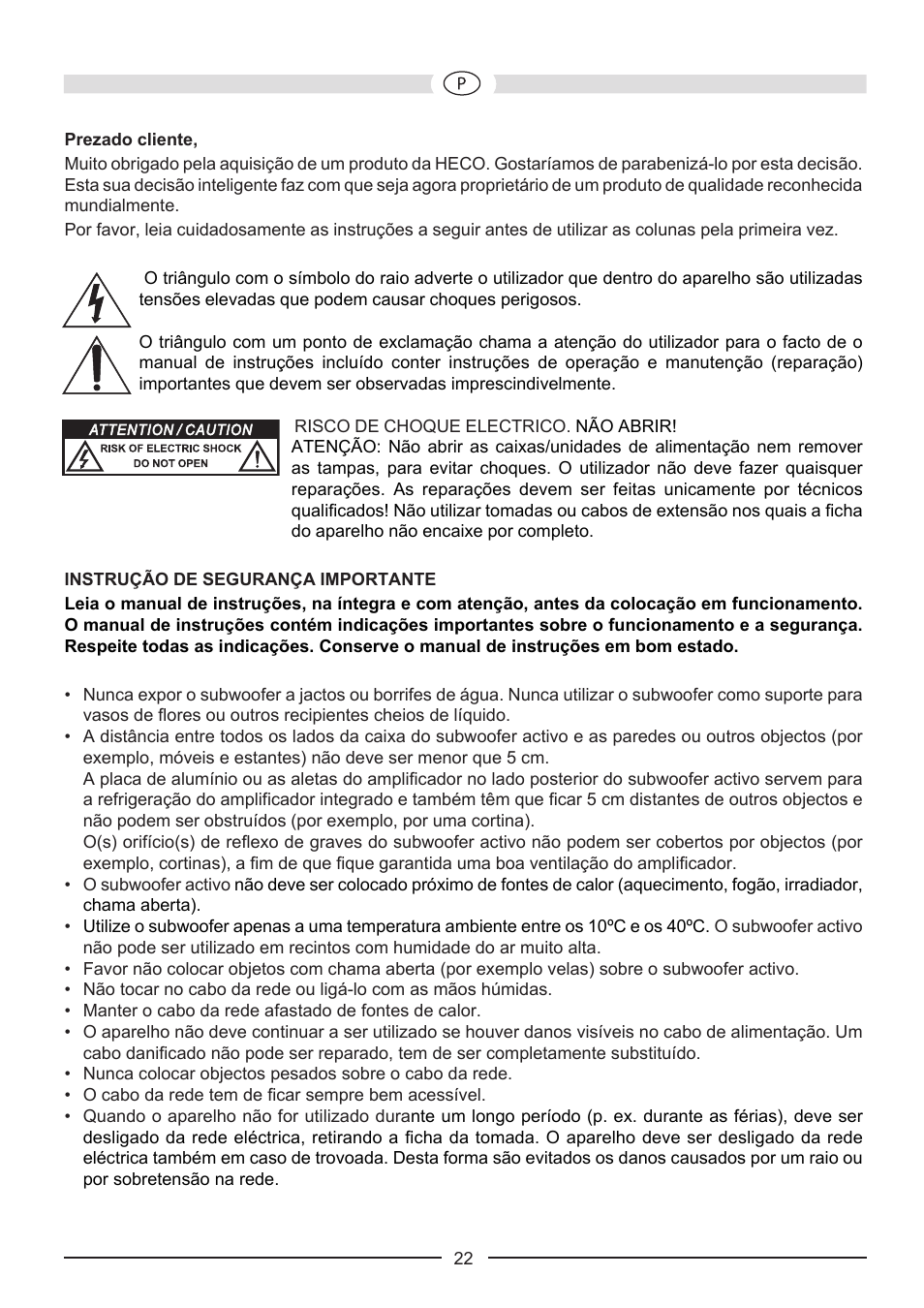 Heco Music Style Sub 25 A User Manual | Page 22 / 44